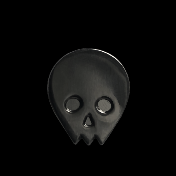 black skull pin